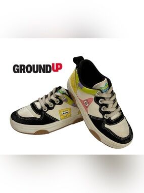 GROUND UP SPONGEBOB SNEAKERS SLIP ON YOUTH PATRICK